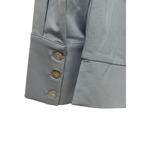 NWOT Wynne Layers Costal Blue Button Front Shacket With Mother of Pearl Buttons - Picture 5 of 6